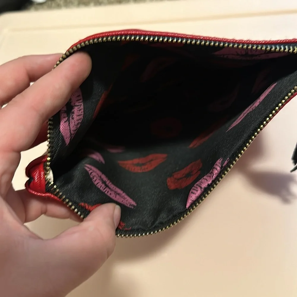 Faux Leather Makeup Bag - Picture 2 of 3